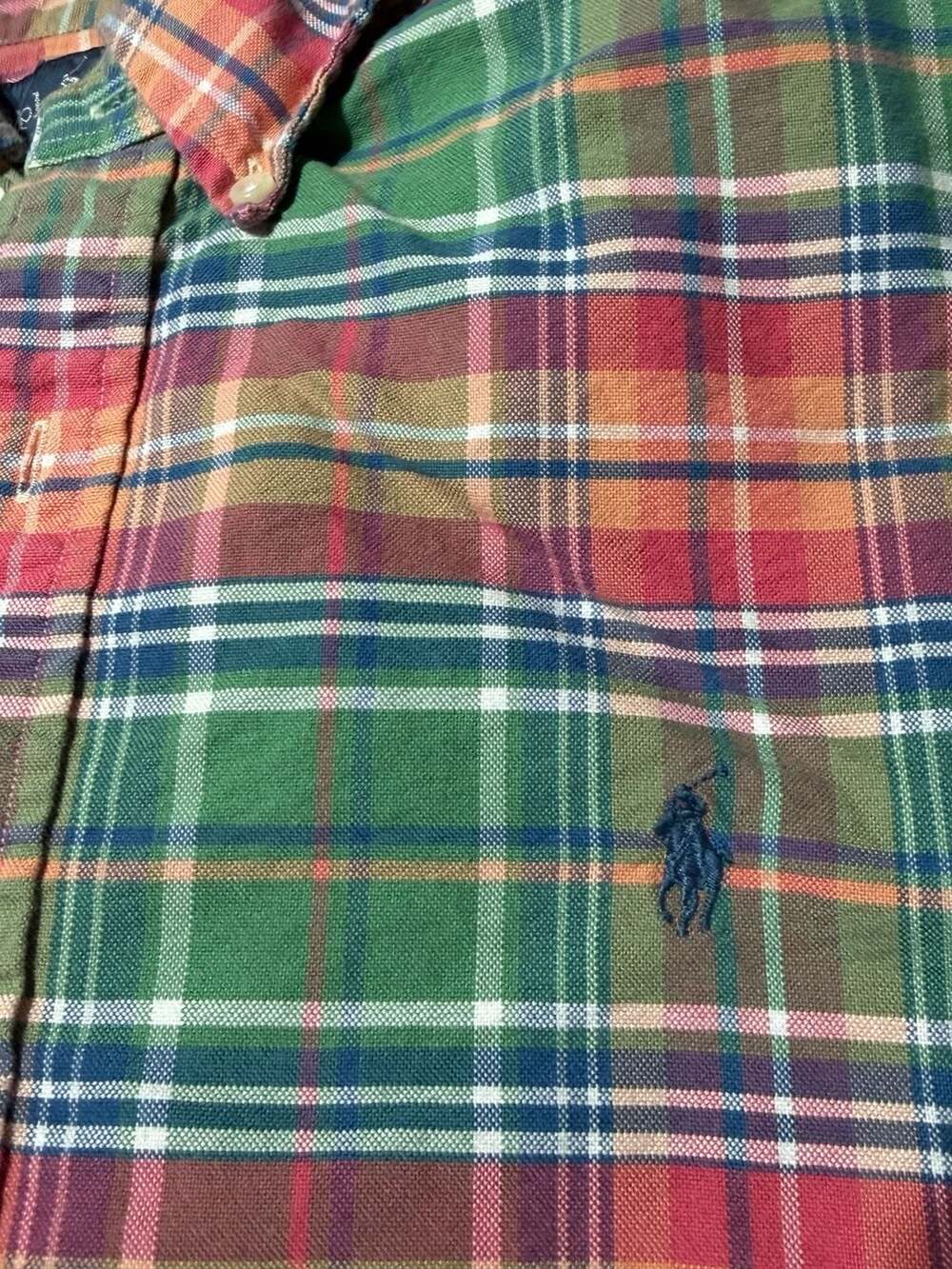 2 Polo Ralph Lauren Men's Custom Fit Plaid Long Sleeve Button Down Shirts - Picture 6 of 7